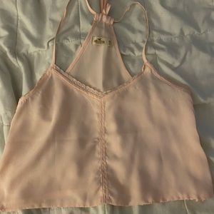Pink Hollister adjustable tank top, size XS